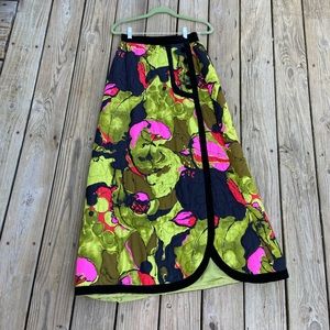 Vintage Quilted Maxi Skirt